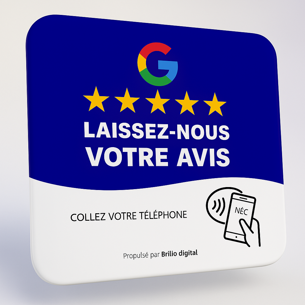 Plaque Avis Google